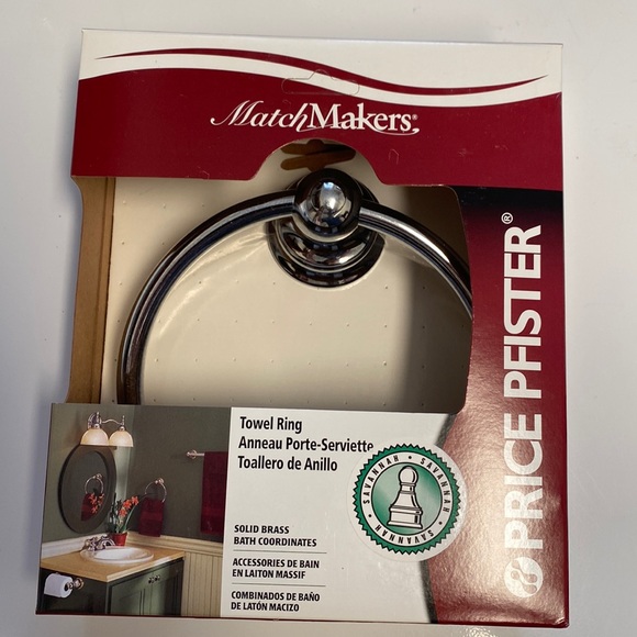 Price Pfister Towel Ring Polished Chrome NIB - Picture 1 of 3